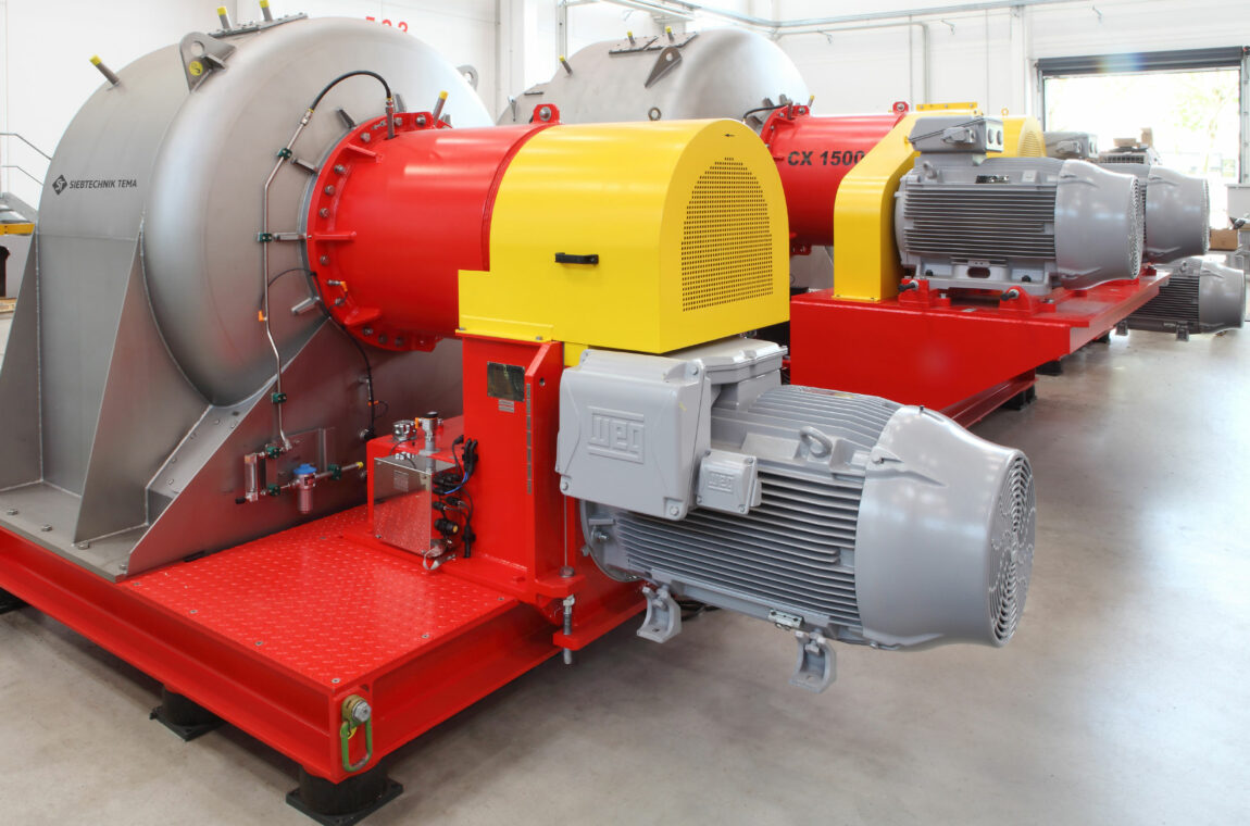 Sieve screw centrifuge CONTURBEX - Drive side
