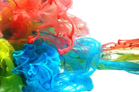 Farbe in Flüssigkeiten