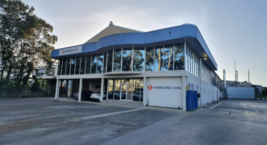 SIEBTECHNIK-TEMA Head Office Revesby-Sydney, Australia Building with SIEBTECHNIK-TEMA logo