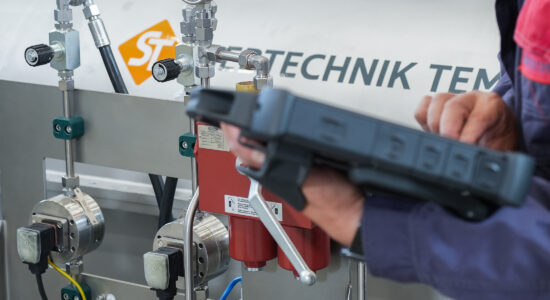 Preventive maintenance. A specialist carries out a machine audit